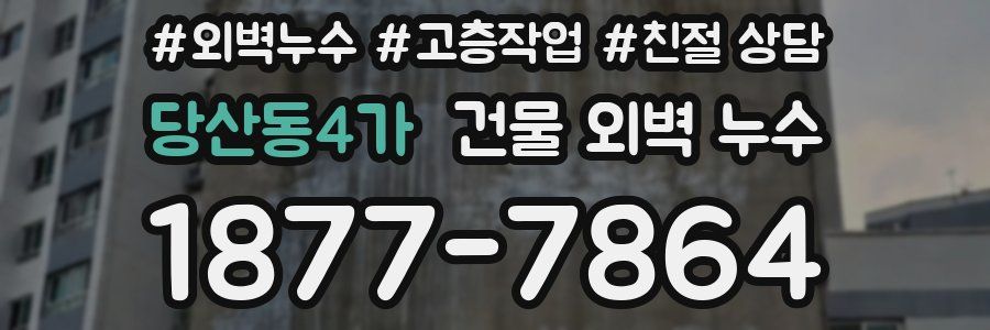 당산동4가 건물 외벽 누수