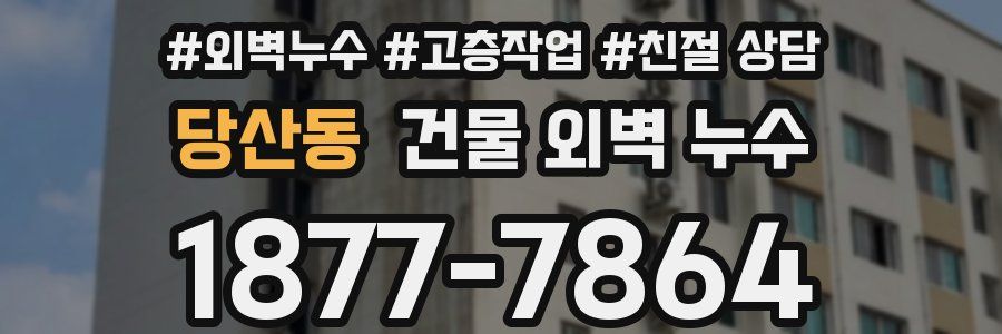 당산동 건물 외벽 누수