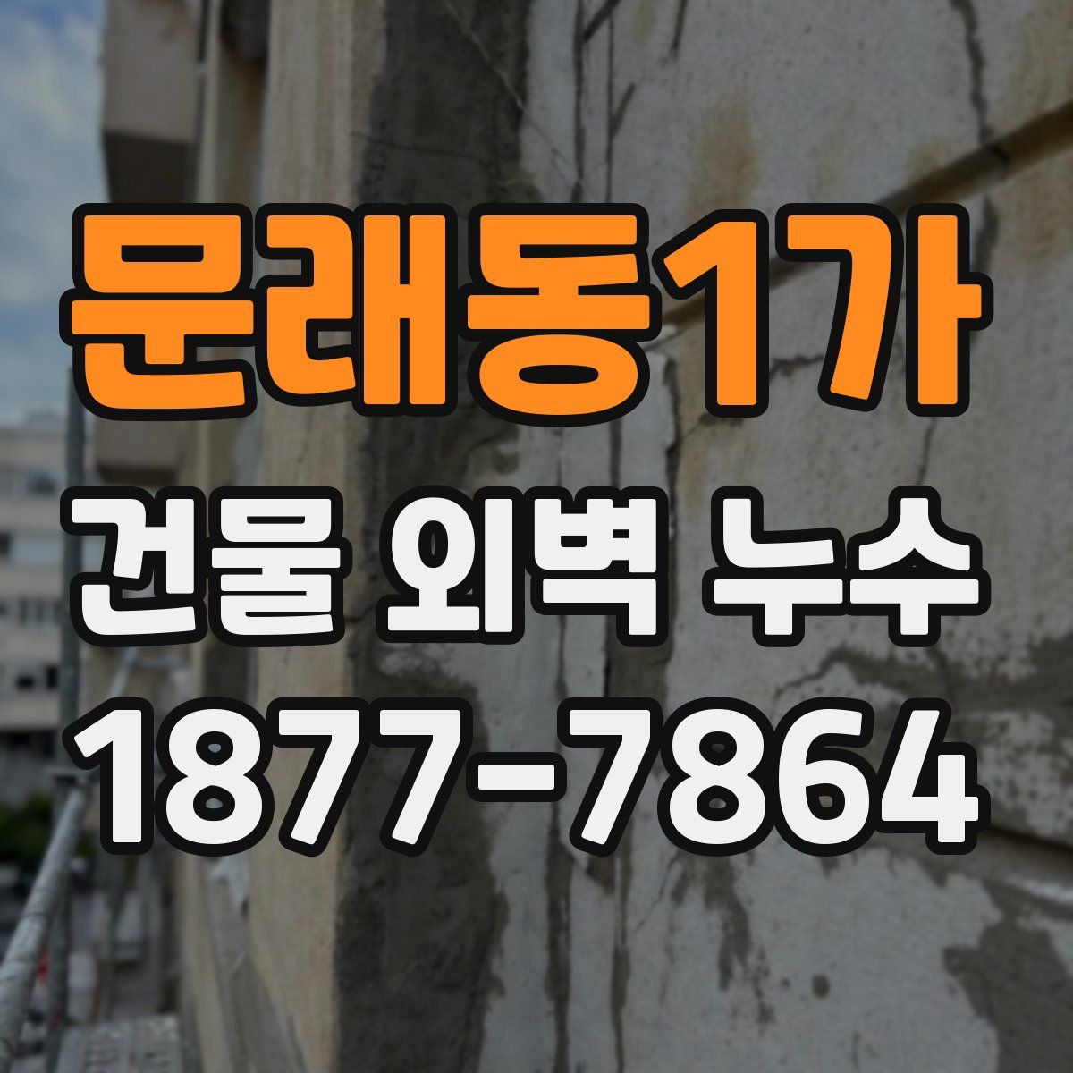 문래동1가 건물 외벽 누수