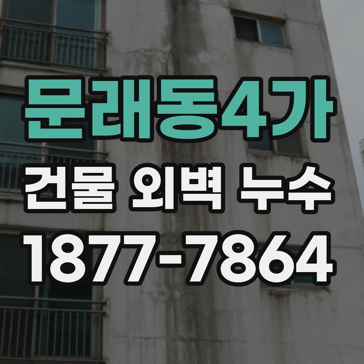 문래동4가 건물 외벽 누수