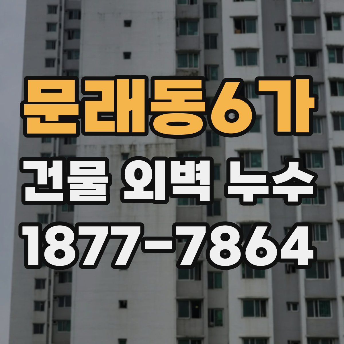 문래동6가 건물 외벽 누수