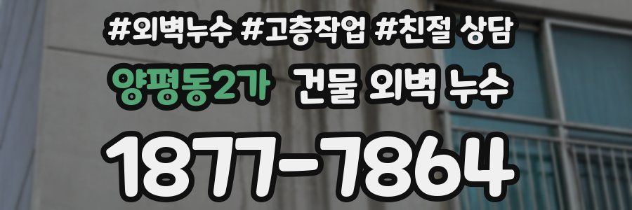 양평동2가 건물 외벽 누수