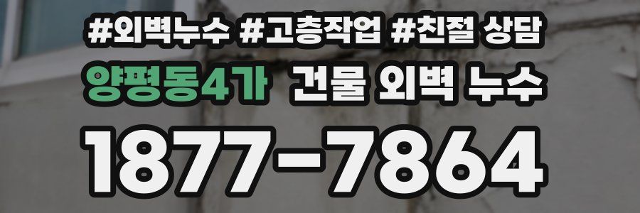 양평동4가 건물 외벽 누수
