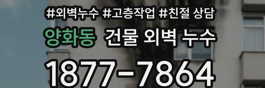 양화동 건물 외벽 누수