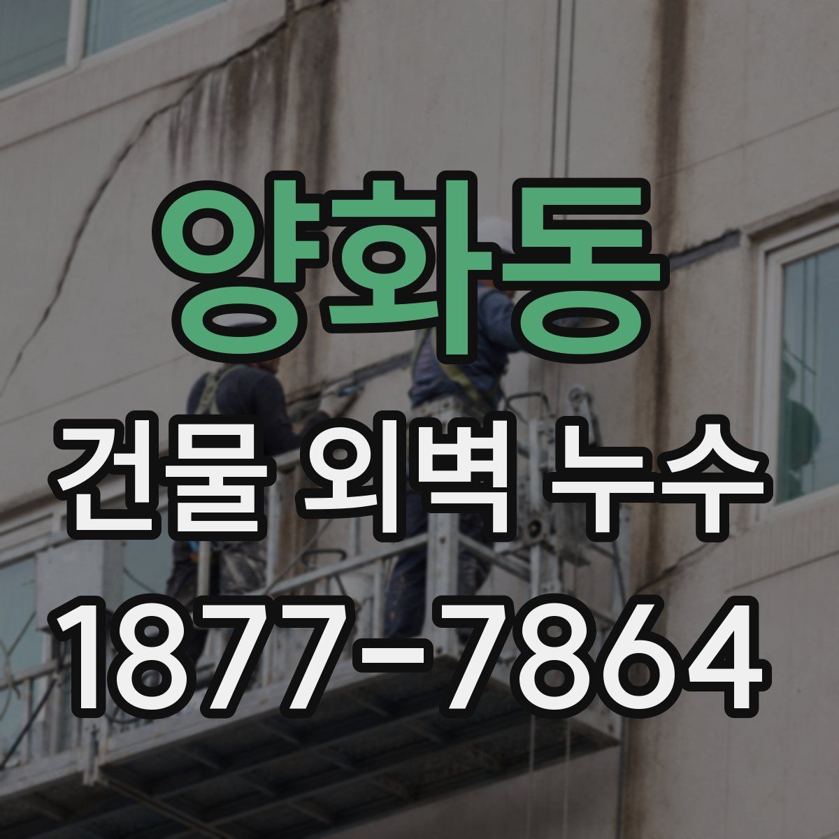 양화동 건물 외벽 누수