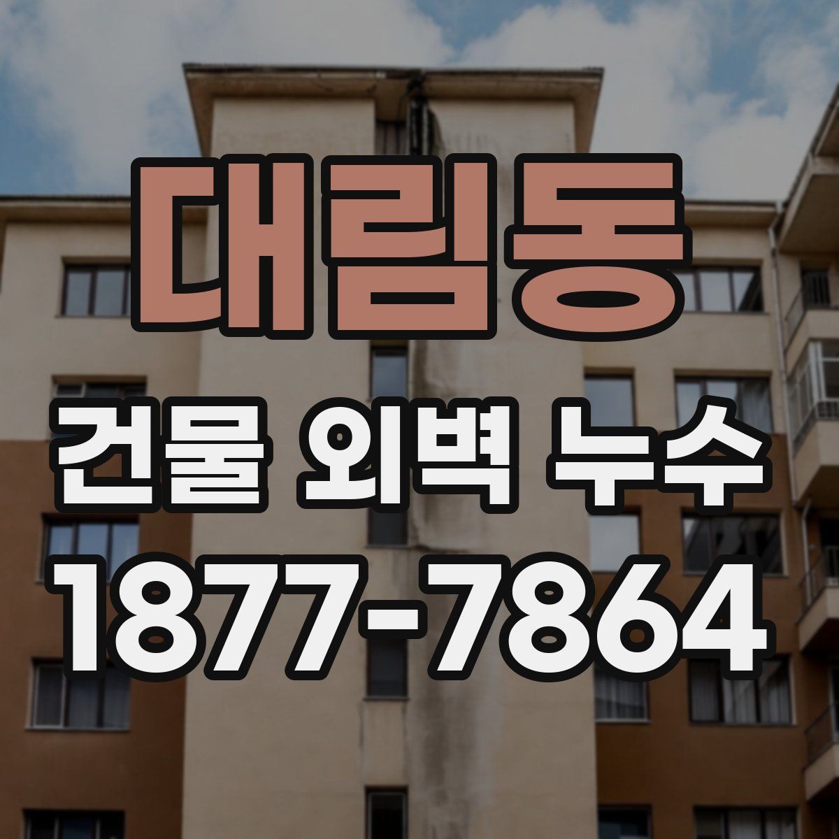 대림동 건물 외벽 누수