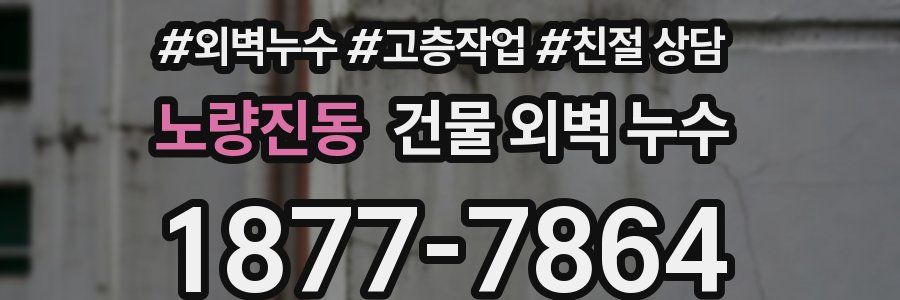노량진동 건물 외벽 누수