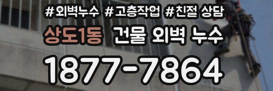 상도1동 건물 외벽 누수