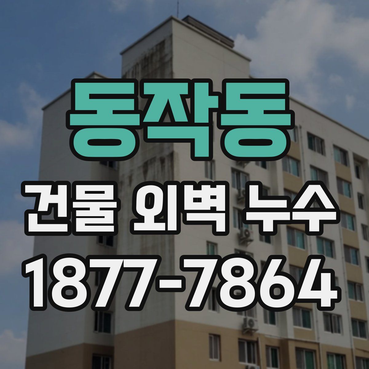 동작동 건물 외벽 누수