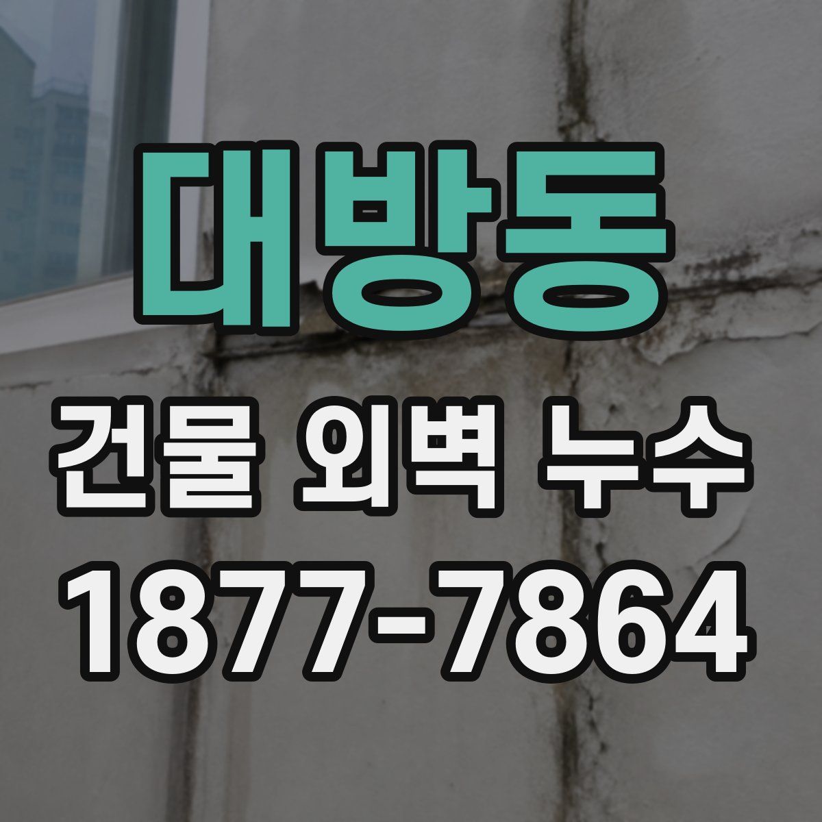 대방동 건물 외벽 누수