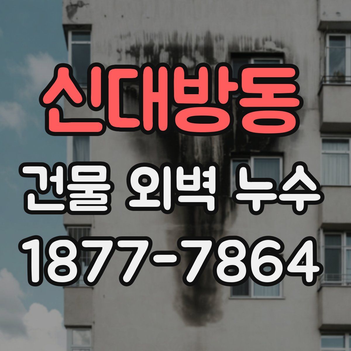 신대방동 건물 외벽 누수