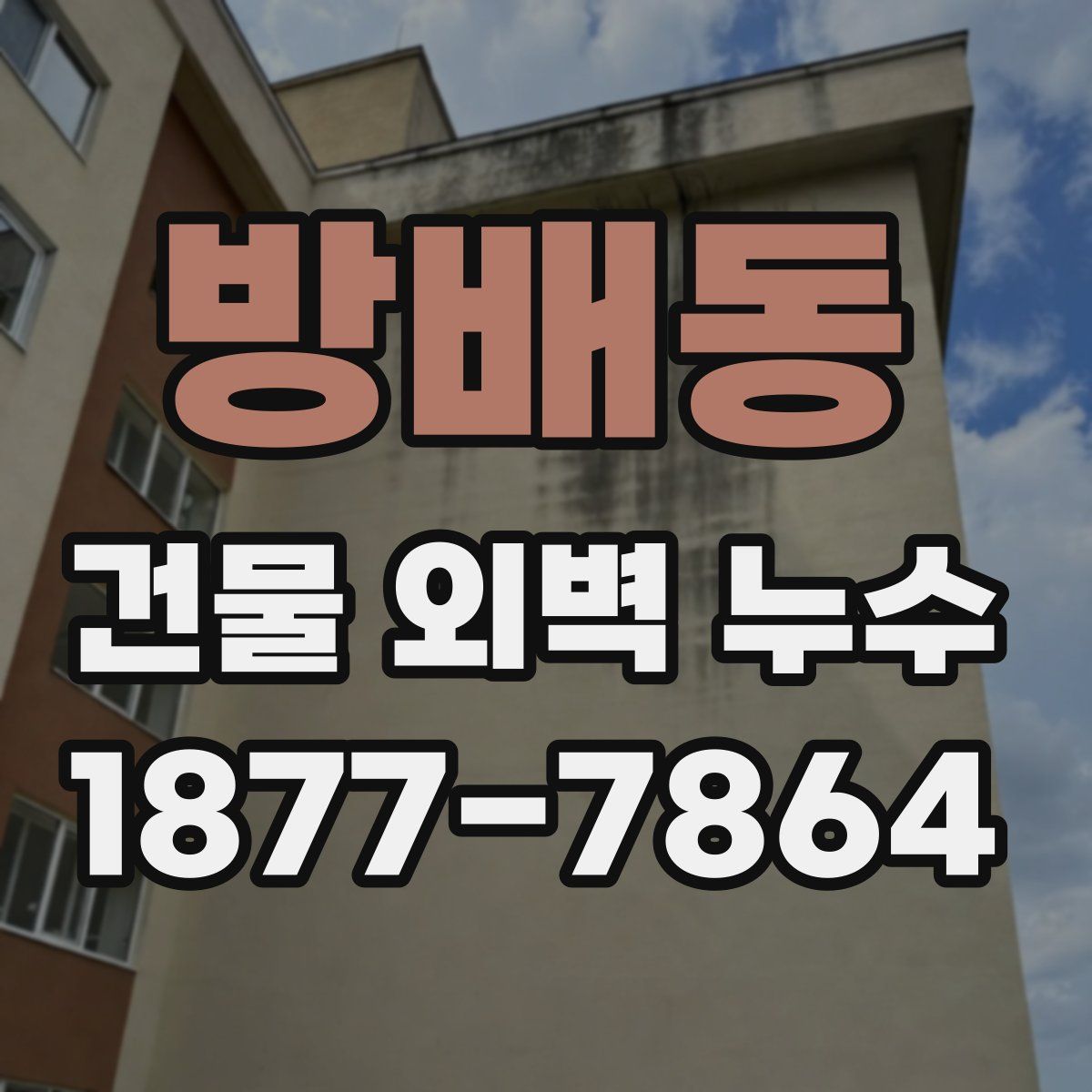 방배동 건물 외벽 누수