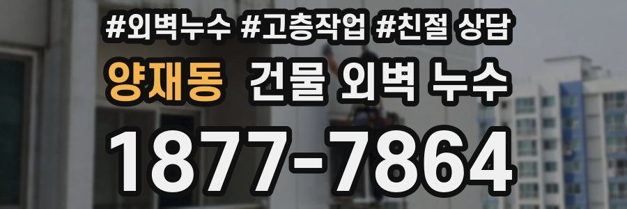 양재동 건물 외벽 누수
