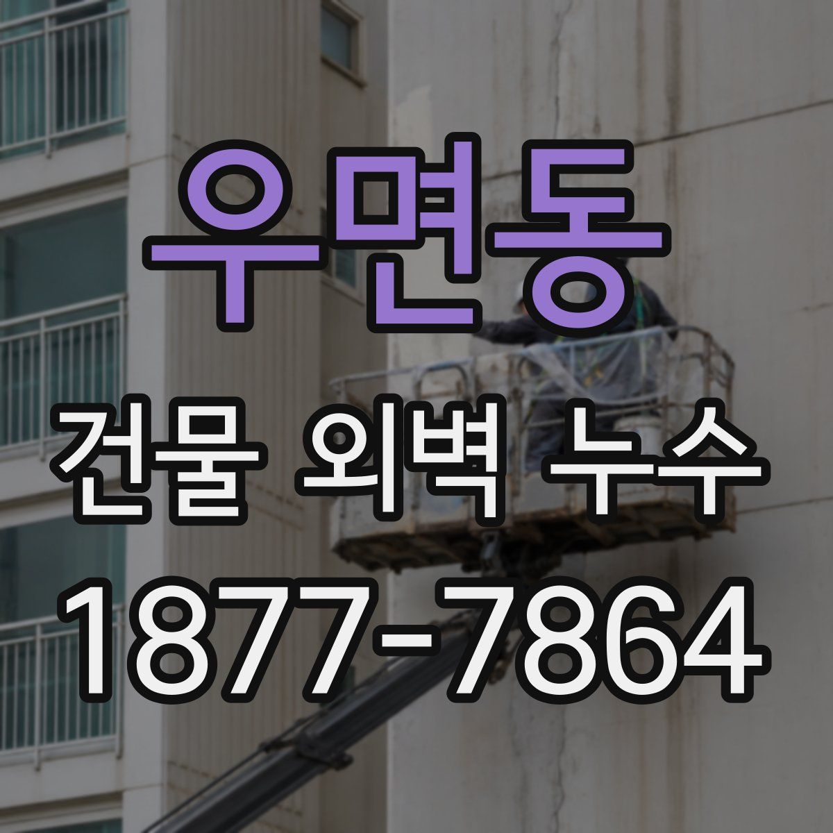 우면동 건물 외벽 누수