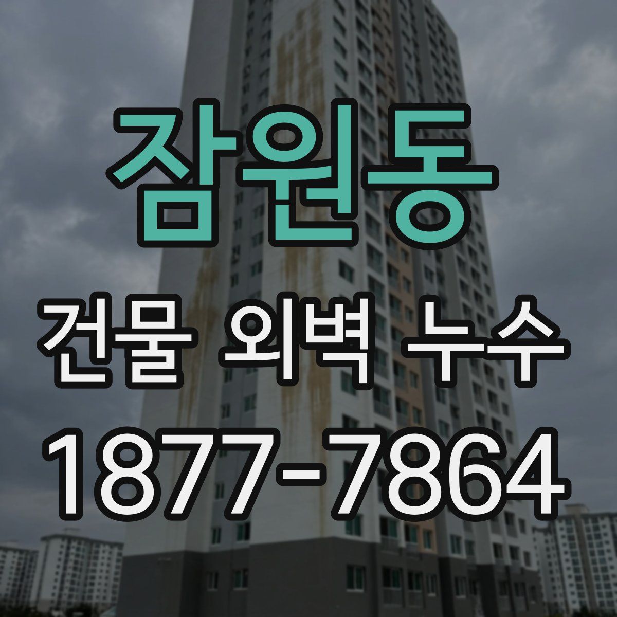 잠원동 건물 외벽 누수