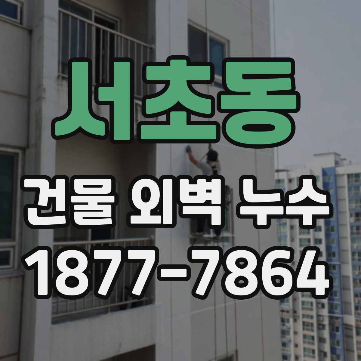서초동 건물 외벽 누수