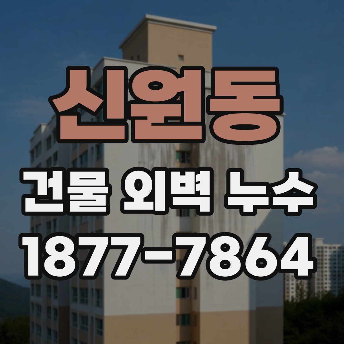 신원동 건물 외벽 누수