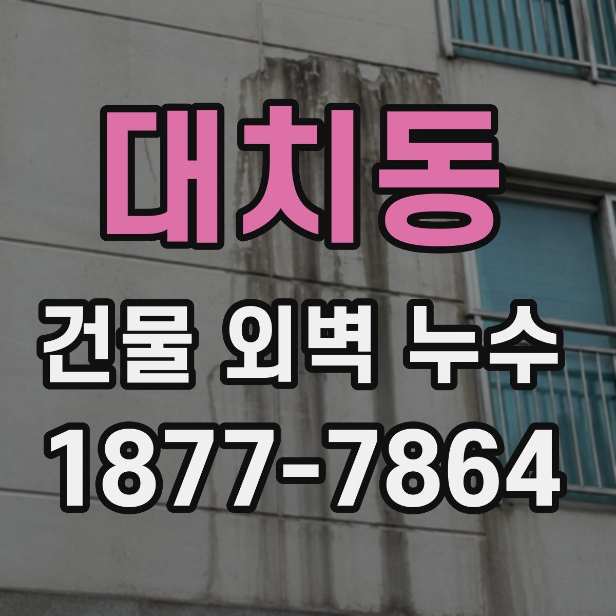 대치동 건물 외벽 누수
