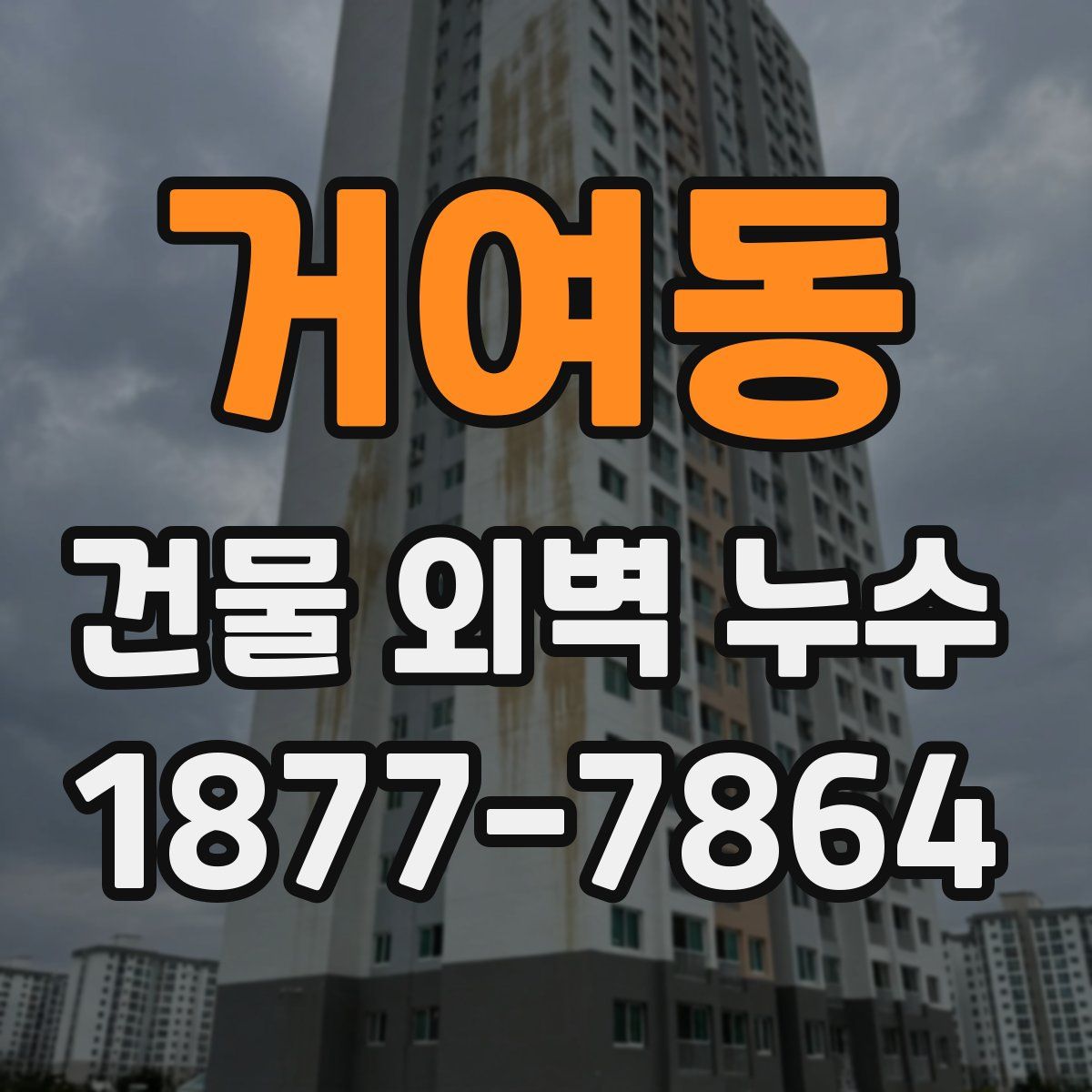 거여동 건물 외벽 누수
