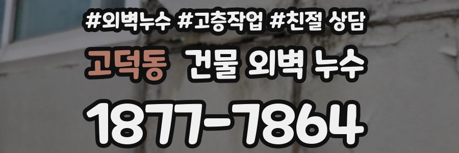 고덕동 건물 외벽 누수