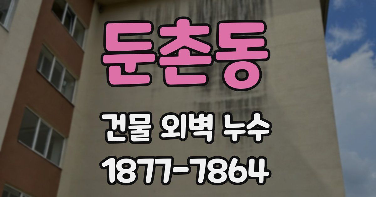 둔촌동 건물 외벽 누수