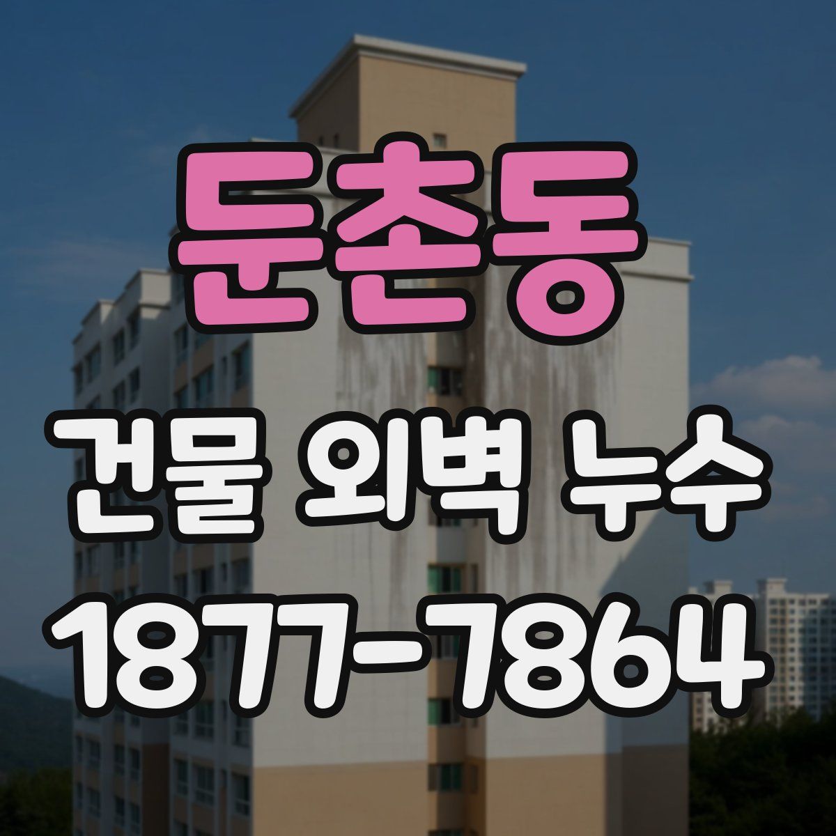 둔촌동 건물 외벽 누수