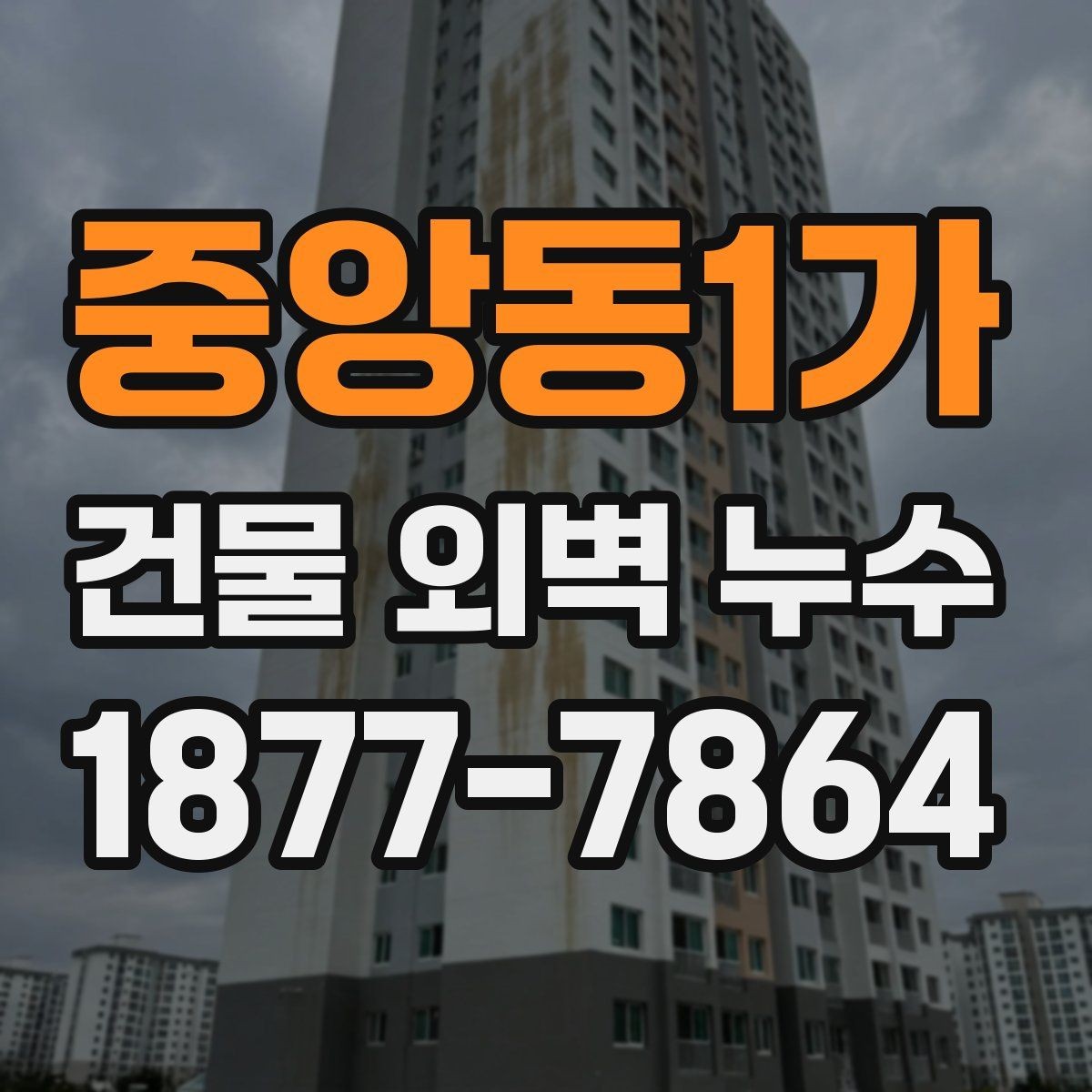 중앙동1가 건물 외벽 누수 발생 후 빠른 확인 방법