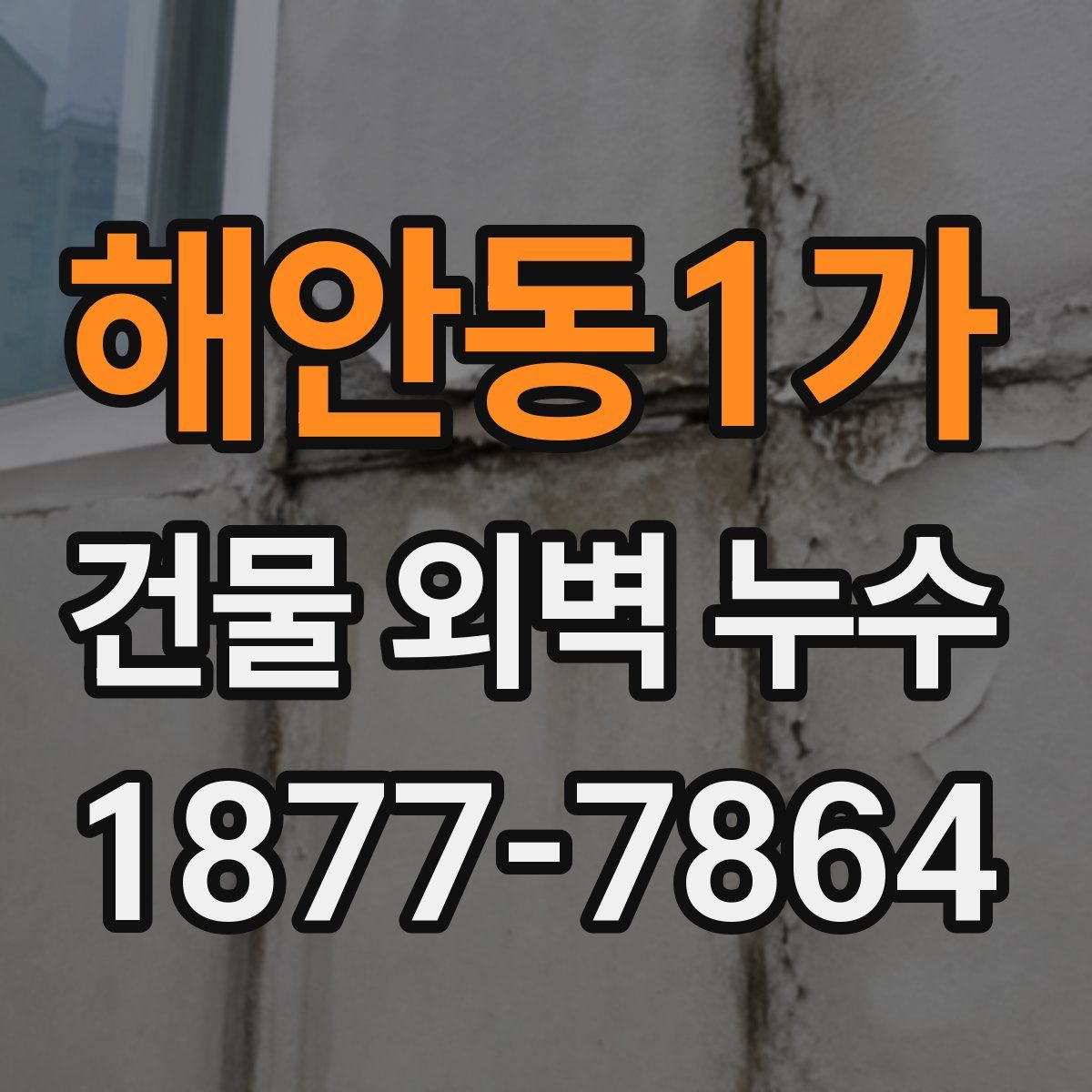 해안동1가 건물 외벽 누수