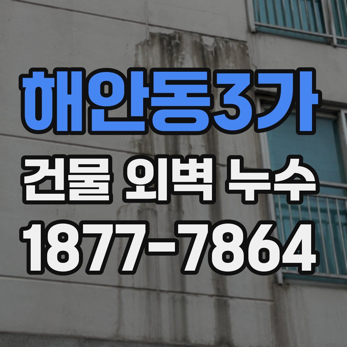 해안동3가 건물 외벽 누수