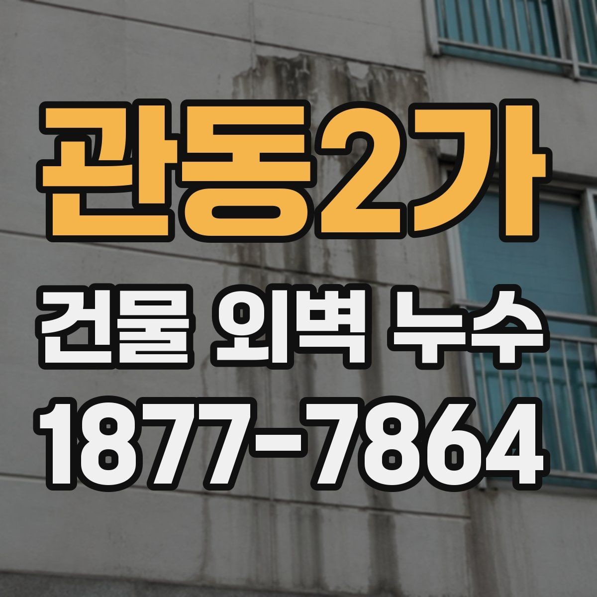 관동2가 건물 외벽 누수 원인별 증상과 점검법