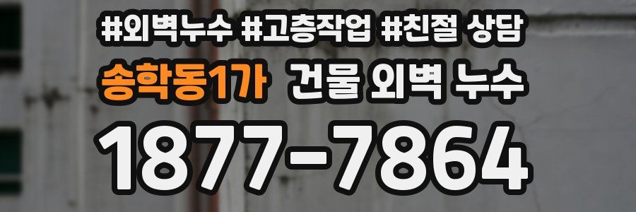 송학동1가 건물 외벽 누수