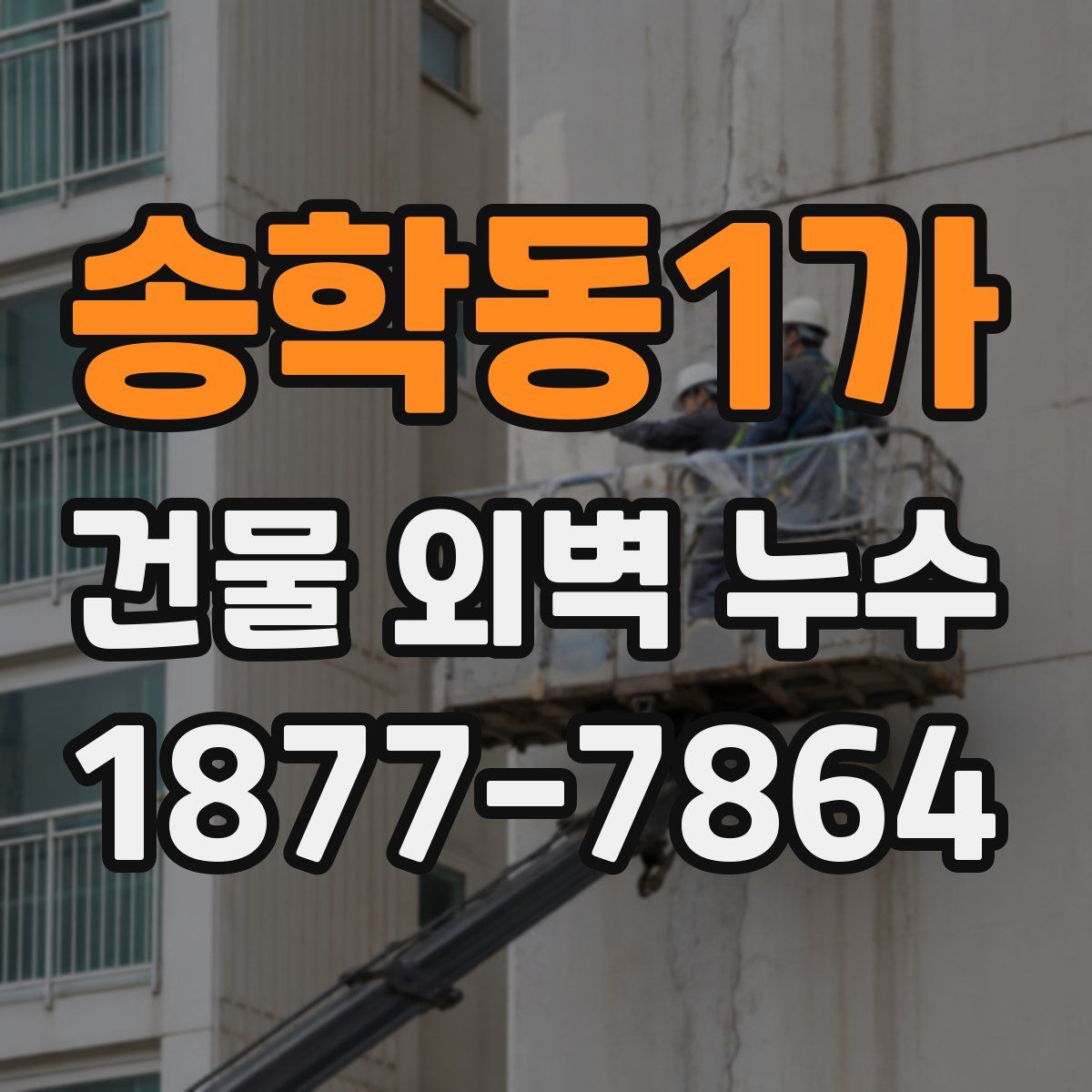 송학동1가 건물 외벽 누수