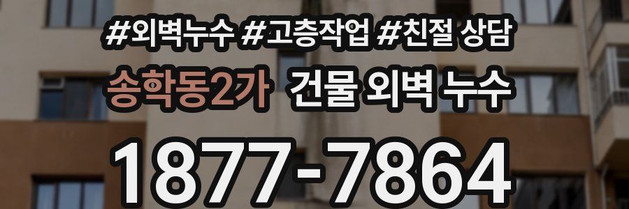 송학동2가 건물 외벽 누수