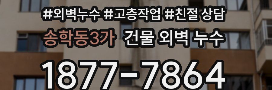 송학동3가 건물 외벽 누수