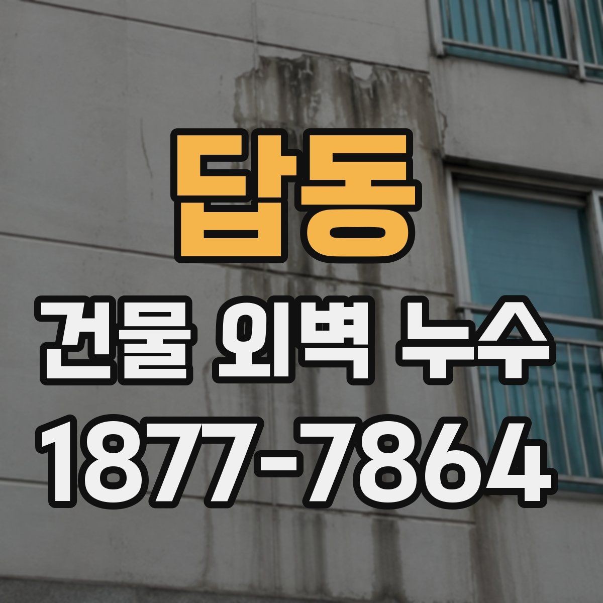 답동 건물 외벽 누수 수리 업체 선택 시 기준
