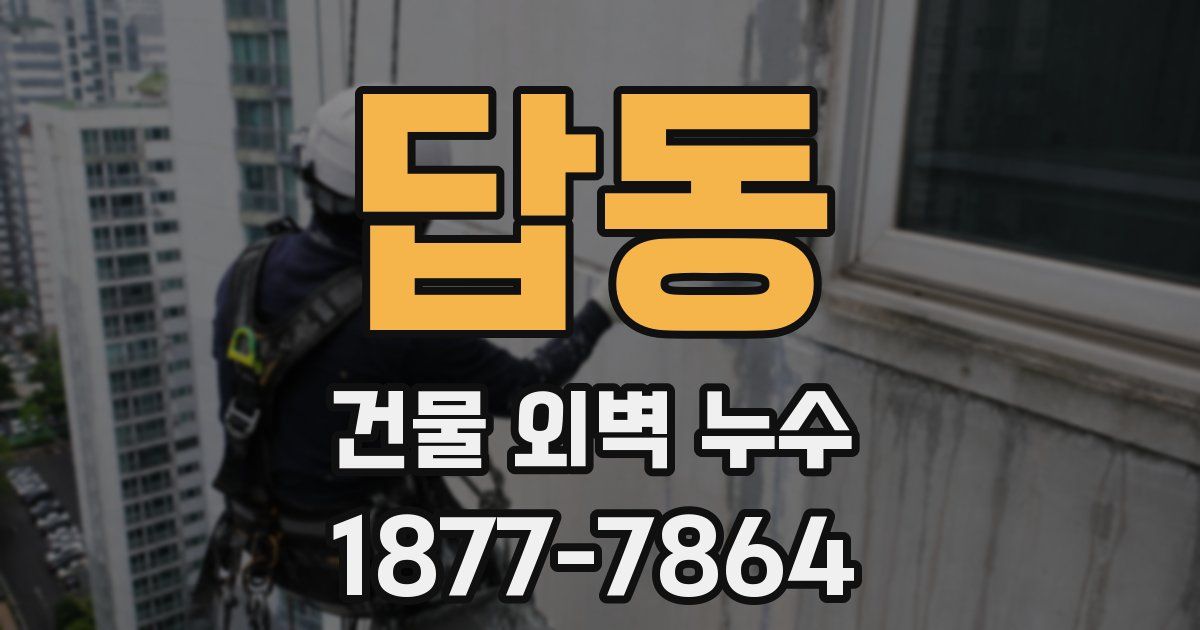 답동 건물 외벽 누수