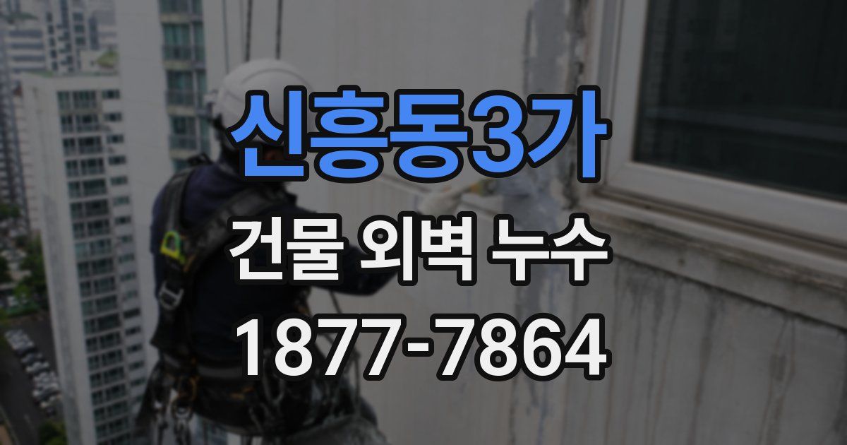 신흥동3가 건물 외벽 누수