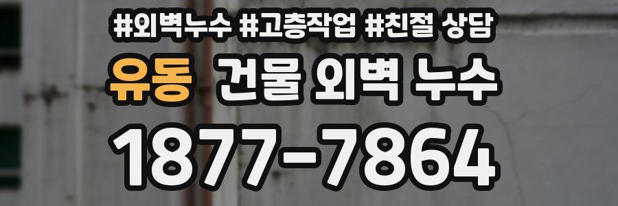 유동 건물 외벽 누수