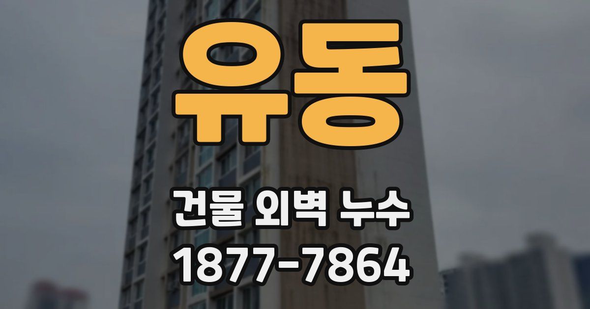 유동 건물 외벽 누수
