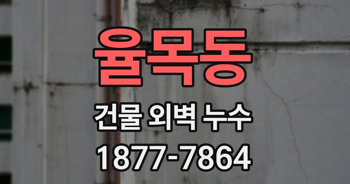 율목동 건물 외벽 누수