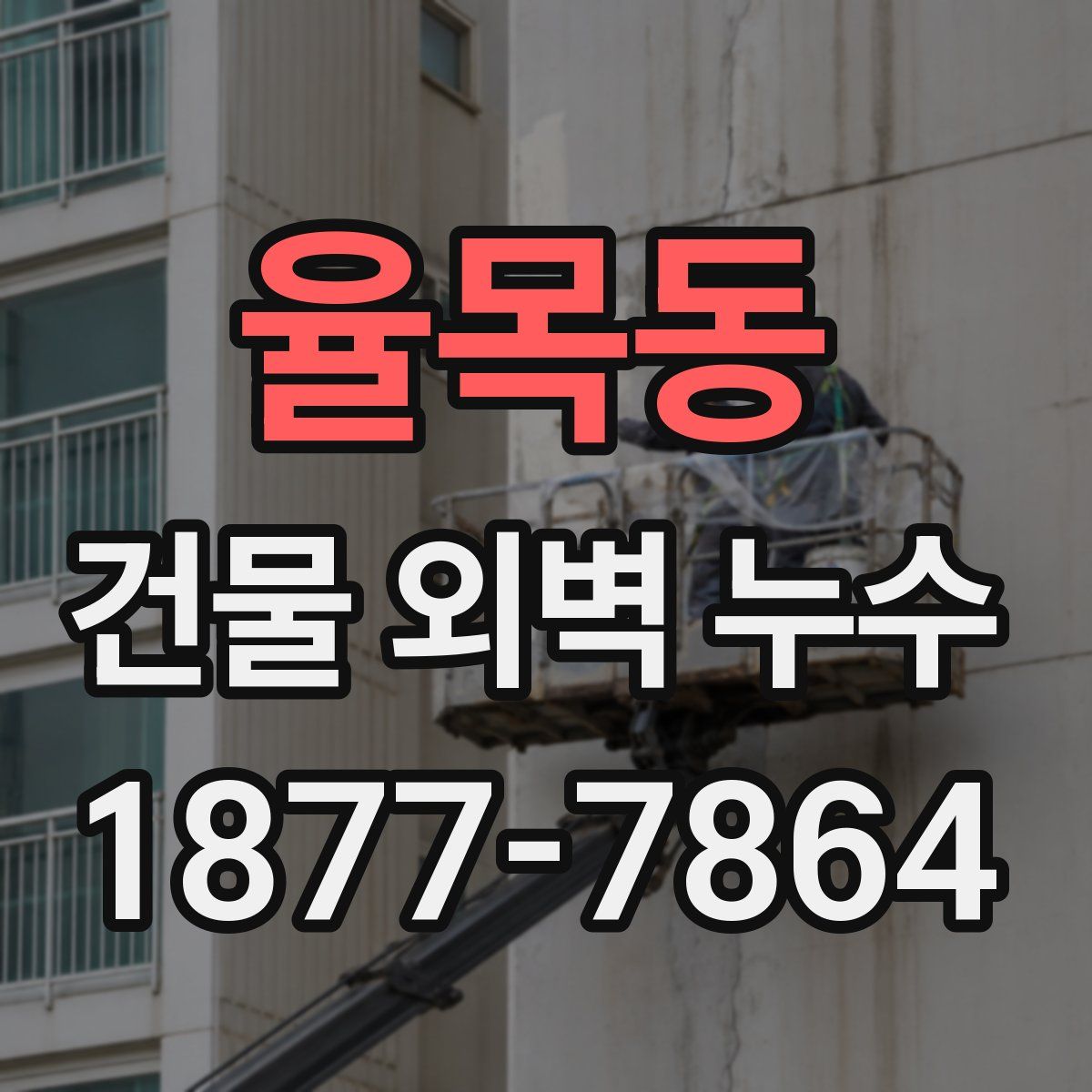 율목동 건물 외벽 누수