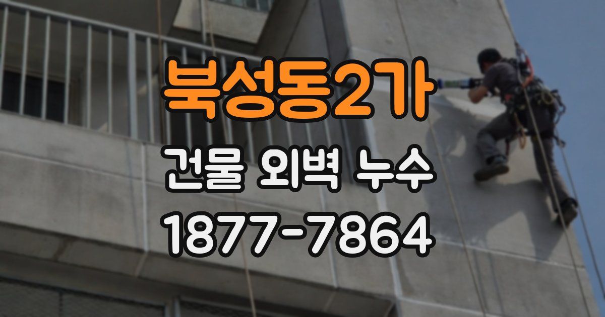 북성동2가 건물 외벽 누수