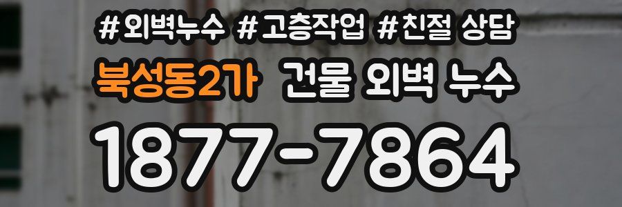 북성동2가 건물 외벽 누수