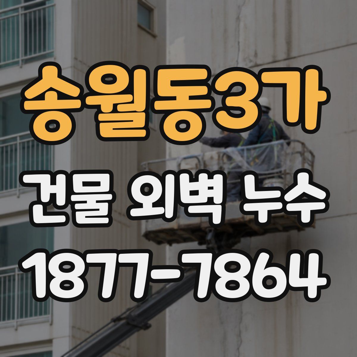 송월동3가 건물 외벽 누수