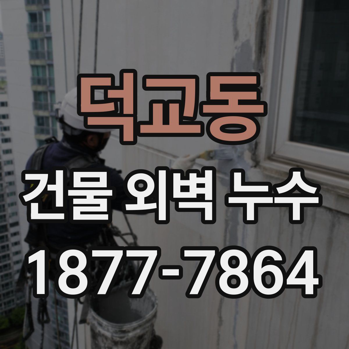 덕교동 건물 외벽 누수