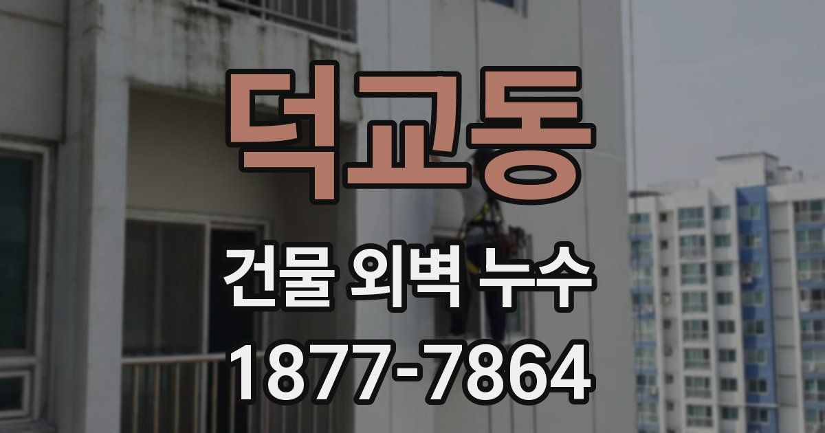 덕교동 건물 외벽 누수