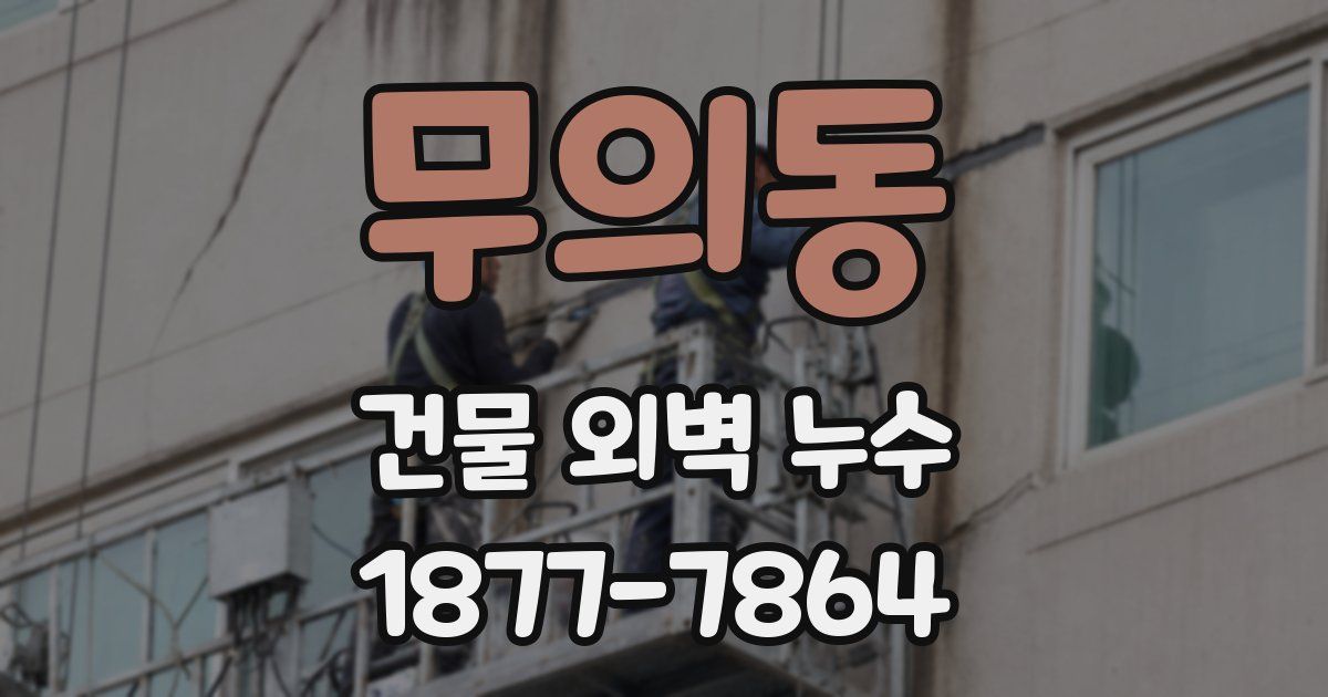 무의동 건물 외벽 누수
