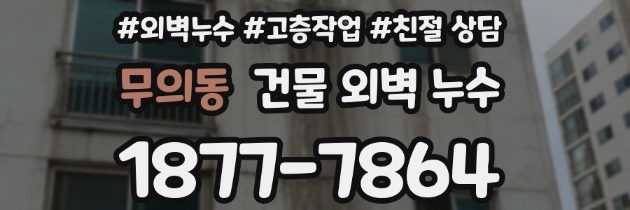 무의동 건물 외벽 누수