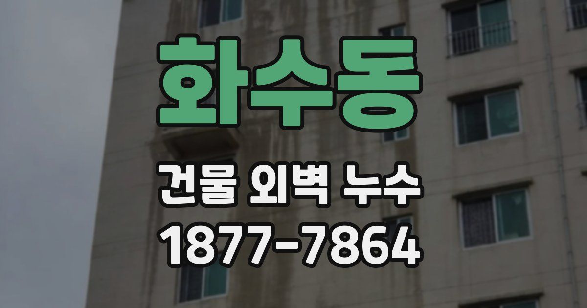 화수동 건물 외벽 누수