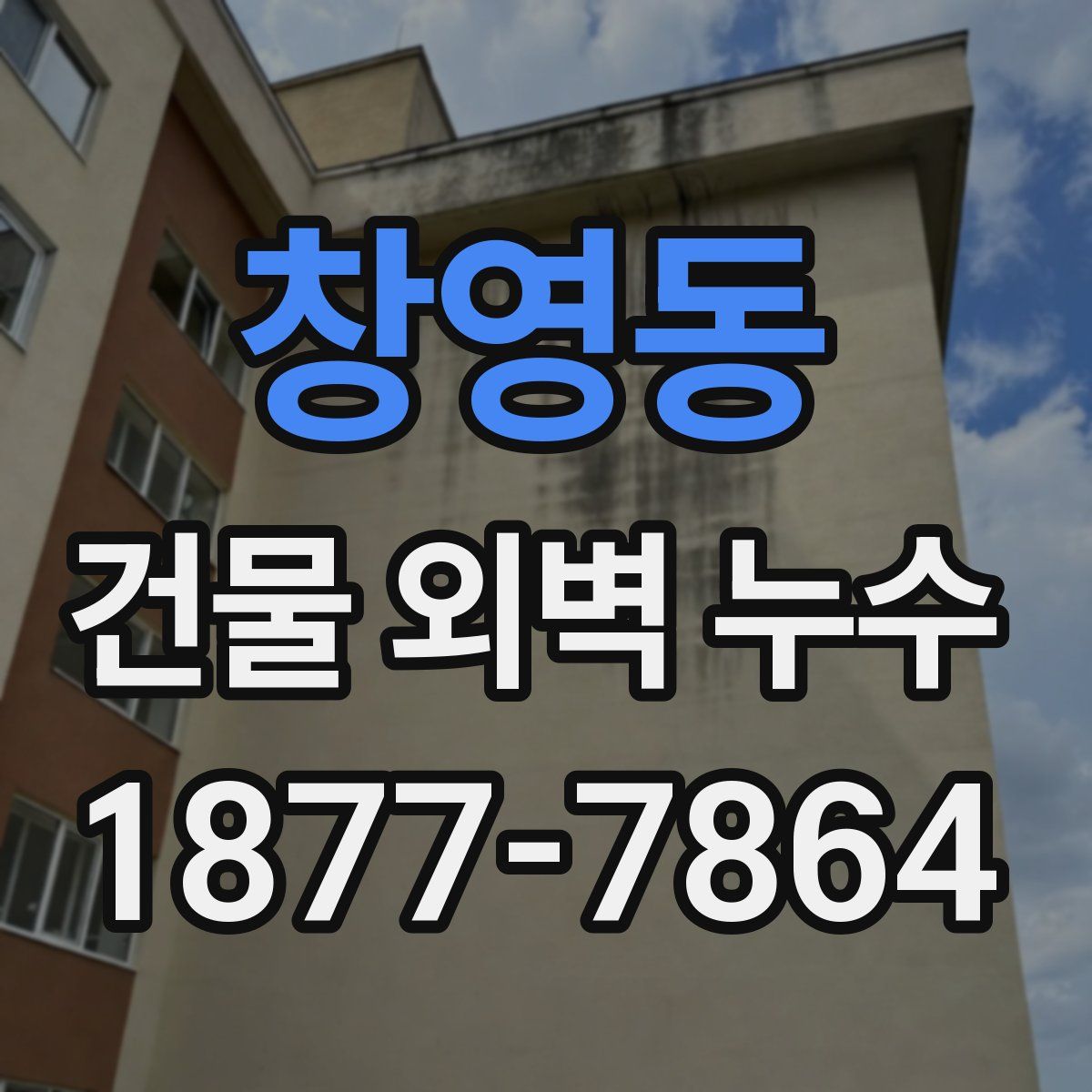 창영동 건물 외벽 누수